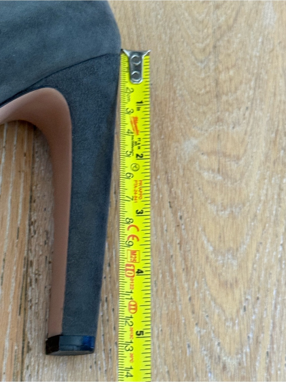Prada Dark Gray Suede Stiletto Pumps NWOT - Picture 7 of 10